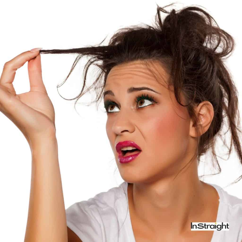 women's hair lost shining and that is one of the signs of heat damaged hair
